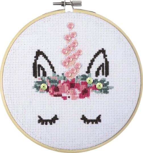 Graine Broderisett 15,5 cm Enhjørning