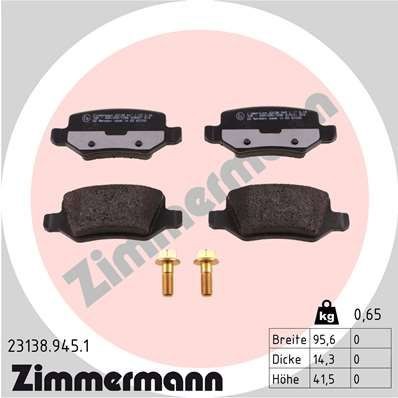 Bremseklosser ZIMMERMANN 23138.945.1 Bremseklosser ZIMMERMANN 23138.945.1