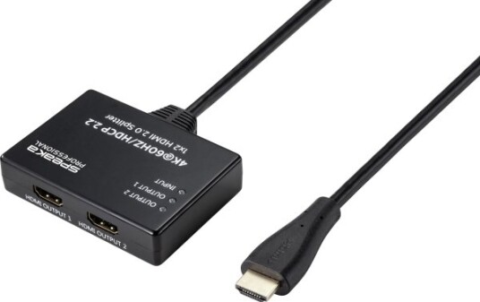 Speaka Professional Sp-9443508, Hdmi, 2X Hdmi, 4096 X 2160 Piksler, Sort, 4K Ultra Hd, 0,6 M