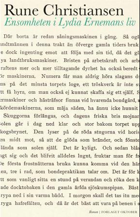 Ensomheten i Lydia Ernemans liv, Pent brukt bok