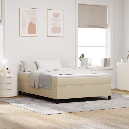 Bokfjær Seng Lysegrå 140x200 cm Cordfløyel 3337411