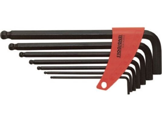 Teng Tools Unbrakonøkler Type L 2,5 - 10 Mm Med Kule 7 Stk.  109550103 