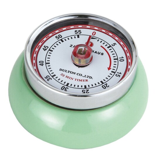 Zassenhaus Retro Collection timer med magnet lysegrønn Zassenhaus Retro Collection timer med magnet lysegrønn