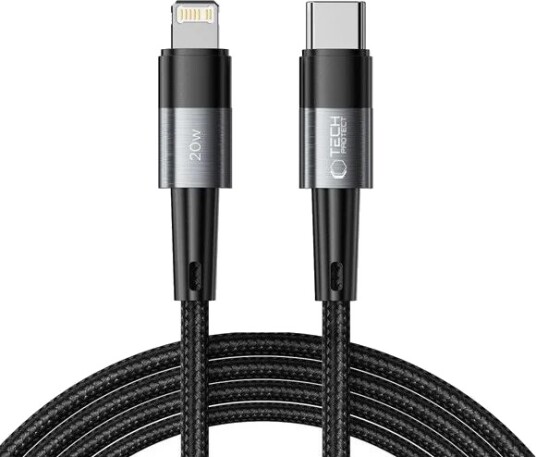 Tech Protect UltraBoost Lightning USB C PD20W 2m grå