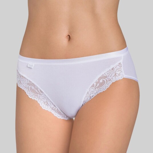 Sloggi Truser 2P Romance Tai Hvit 46 Dame