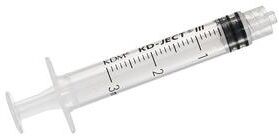 KD Ject III sprøyte 3 k 3ml LL centrisk grad 0,1ml   100 stk.