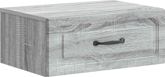 Vegghengt Nattbord Grå sonoma 49 x 34,5 x 20 cm Konstruert tre