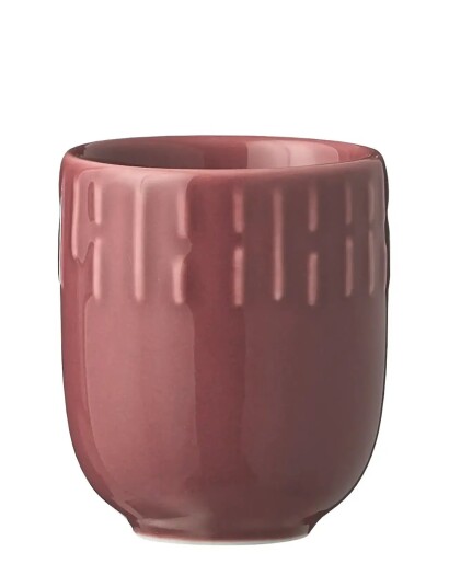 Aida Confetti Bordeaux Mini Kop Med Relief Porcelæn 5 Cl. Burgundy 