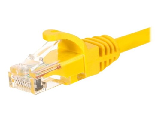 Netrack Koblingskabel Rj-45 Hann Til Rj-45 Hann 25 Cm Utp Cat 5E Formstøpt Uten Hindringer Gul