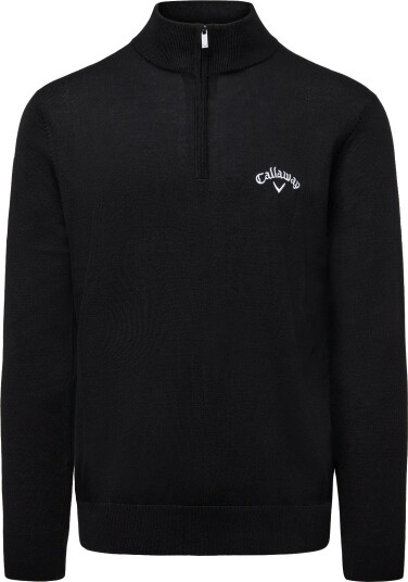Callaway 1/4 Blended Merino Odyssey Sweater BLACK INK S Callaway 1/4 Blended Merino Odyssey Sweater BLACK INK S