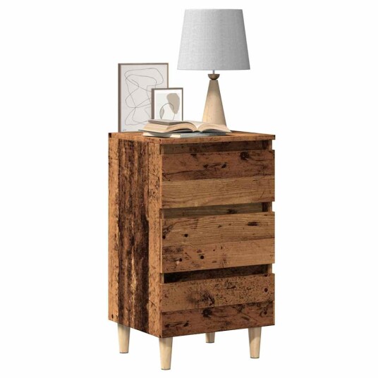  Nattbord gammelt tre 40x35x69 cm konstruert tre 8721158438379
