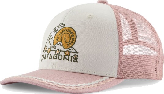 Patagonia Kids Trucker hat Nature"s Pace: Birch White Patagonia Kids Trucker hat Nature"s Pace: Birch White