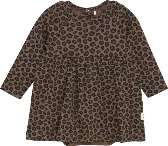 Minymo Dress Ls Aop Brown 62