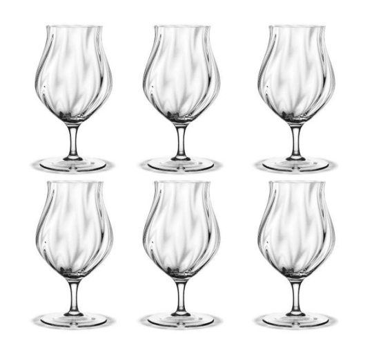 Holmegaard Glorious vannglass 42 cl klar 6 stk