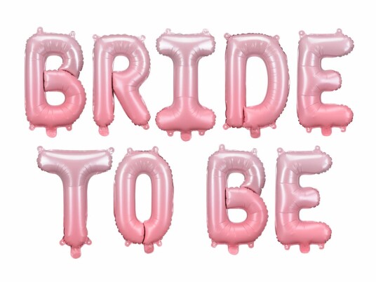 PartyDeco Bokstavballonger Bride To Be