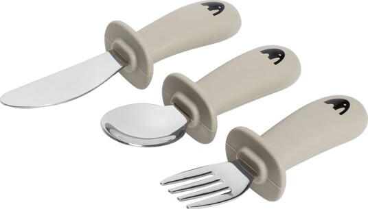 My1ofNorway Bestikk 3pck I Silikon Og Stainless Steel Pistasj