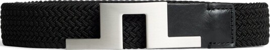J.Lindeberg Braided Bridge Belt 35 Svart Belter Black
