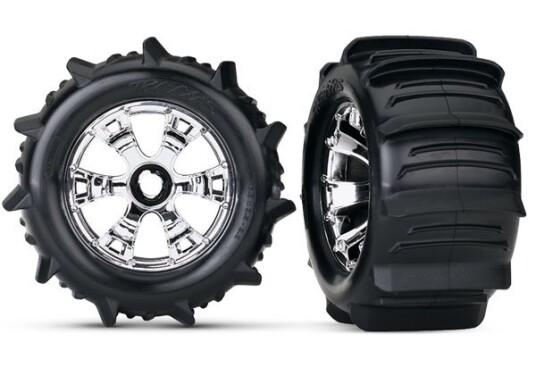 Traxxas 5672 Tires & Wheels Paddle/ Geode TSM 17mm 3.8" TSM 2 Traxxas 5672 Tires & Wheels Paddle/ Geode TSM 17mm 3.8" TSM 2