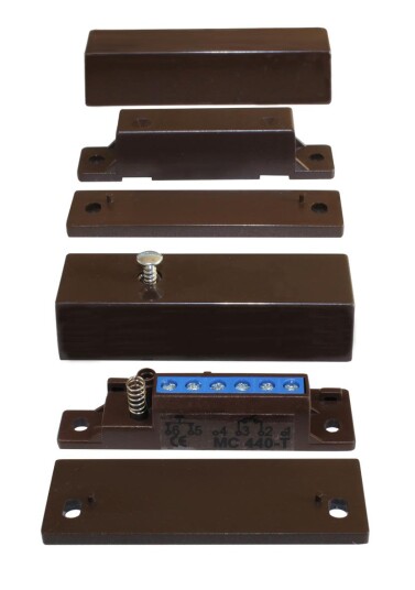 Alarmtech MC 440-tb Magnetkontakt Utenpåliggende 1 Åpen Kontakt Brun