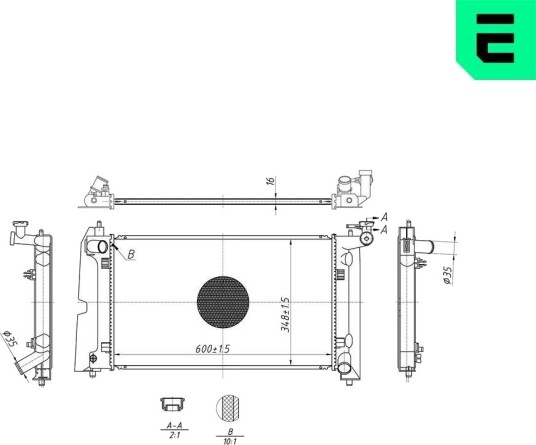 ERA 673176 Radiator motorkjøling