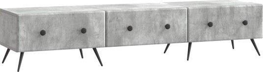TV skap med skuff Betonggrå 147 x 34,5 x 30 cm Konstruert tre
