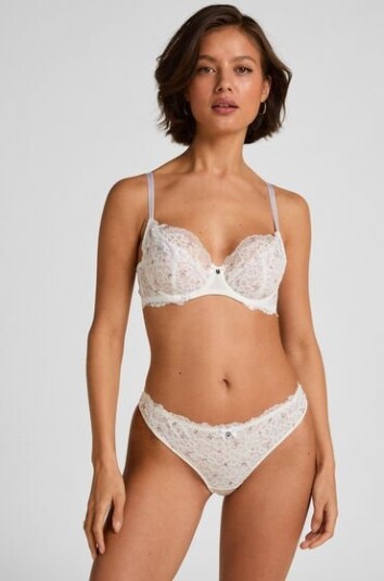 Hunkemöller G streng Marine Hvit