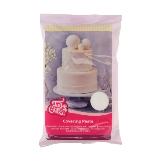 Fondant Til Trekking Av Kaker Funcakes Hvit 500g 