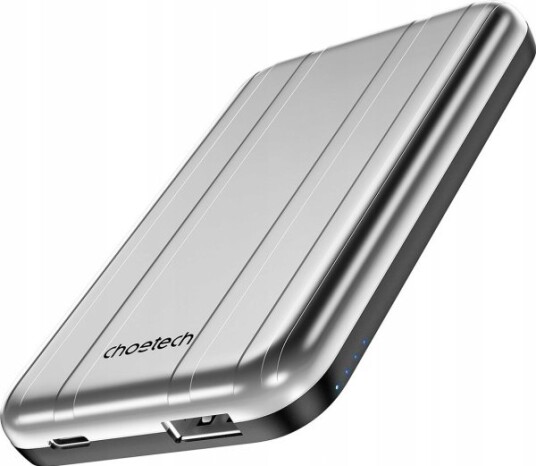 Choetech B655 MagSafe USB-A / USB-C 5000 mAh Sølv