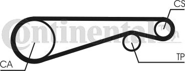Registerrem CONTITECH CT653