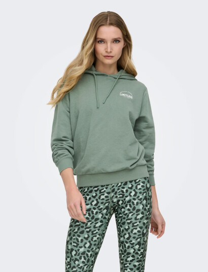 Only Play Onpcava Life Hood Ls Loose Swt Khaki green XS Only Play Onpcava Life Hood Ls Loose Swt Khaki green XS