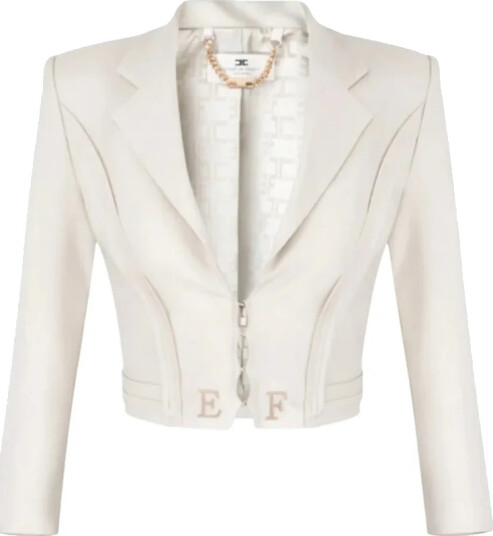 Elisabetta Franchi Dame Jakker Beige M,