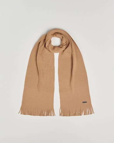 Boss BLACK Albas Wool Scarf Medium Beige