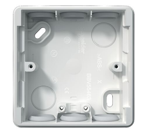 Schneider Electric Exxact Boks IP44, hvit 1-roms, 25 mm