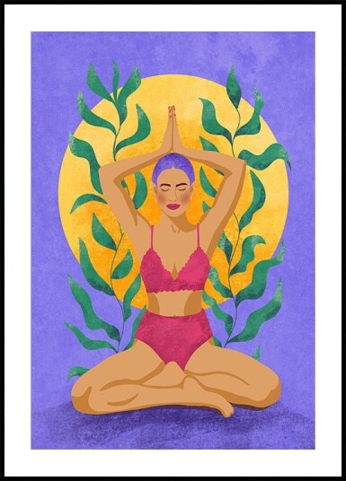 Meditation Poster Plakat / 21x30cm