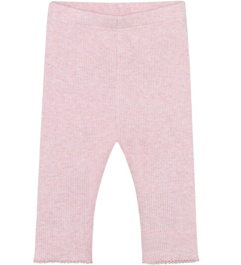 Blå Leggings   Rib   Bleket Mauve Melert   Blå   50   Leggings   Rosa