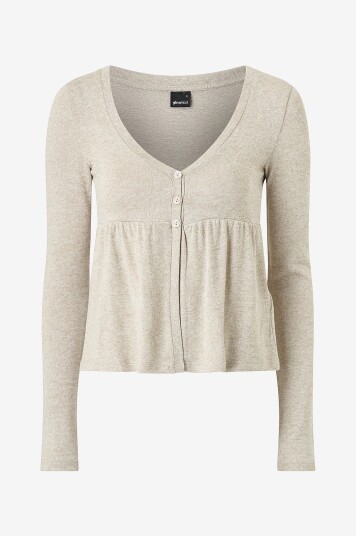 Gina Tricot   Topp Babydoll   Beige