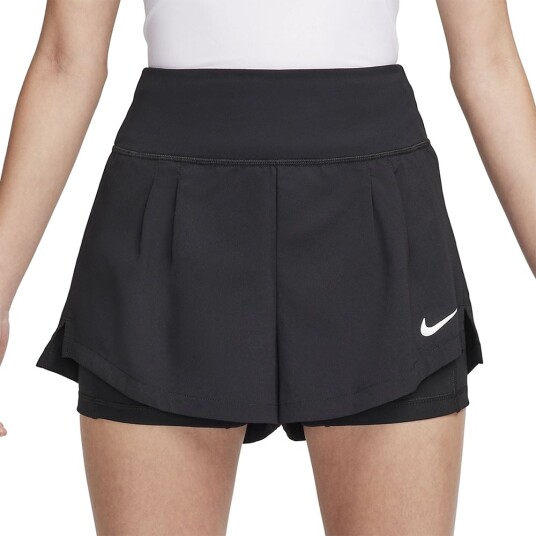 Nike Court Dri Fit Advantage Short Padel  og tennisshorts dame Svart XS
