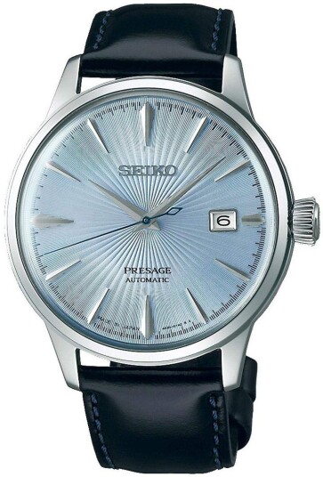 Seiko Herreklokke SRPB43J1 Presage Blå/Lær Ø40.5 mm