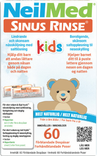 NeilMed Sinus Rinse Kids porsjonsposer med salt 60 stk NeilMed Sinus Rinse Kids porsjonsposer med salt 60 stk