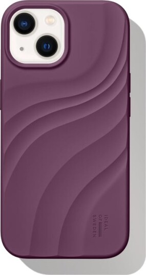 Ideal Of Sweden Soft Swirl silikondeksel med MagSafe iPhone 13, 14, 15, 16e og 17e Velvet Plum