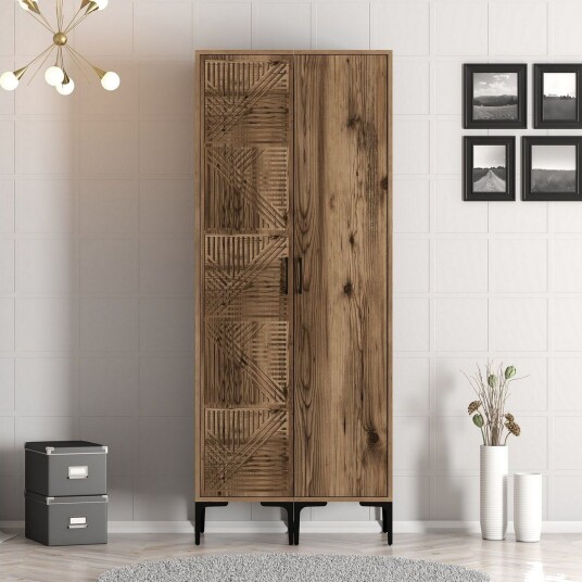 Kumsal Garderobe 80 cm - Valnøtt