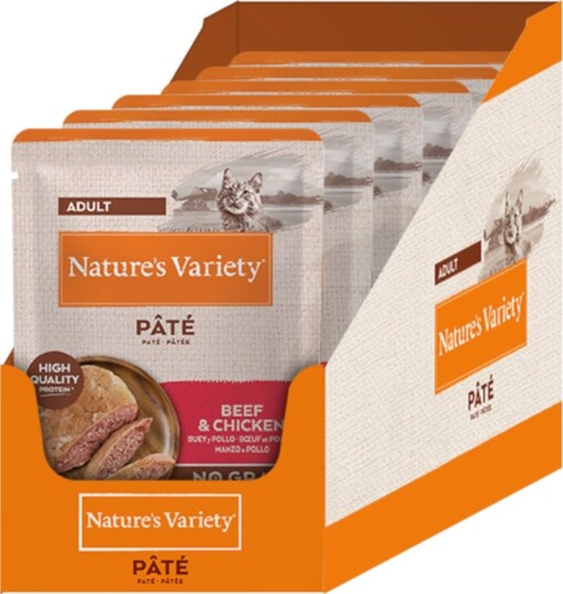 Nature’S Variety Våtfôr Nature'S Variety Original Paté No Grain Og Kylling Okse 12 X 70 G