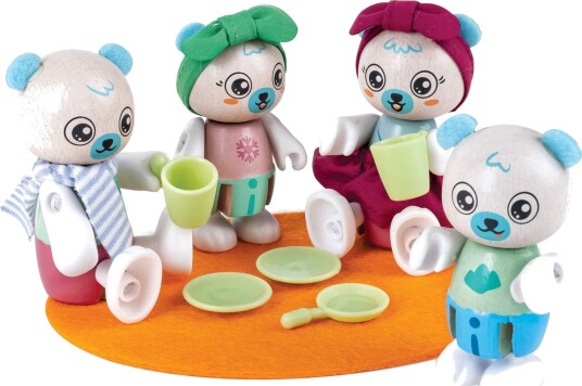 Hape Isbjørnfamilie Lekesett 4 Figurer 3+ År Hape Isbjørnfamilie Lekesett 4 Figurer 3+ År