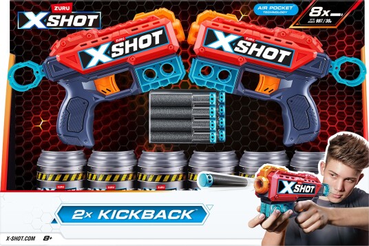 Zuru X-Shot Excel Kickback 2-pakning 36202