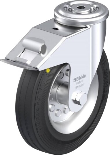 Blickle 616441 Ler-Ve 200R-Fi-El Styrehjul Med Brems, Hjuldiameter 200 Mm, Maks. 205 Kg, 1 Stk Blickle 616441 Ler-Ve 200R-Fi-El Styrehjul Med Brems, Hjuldiameter 200 Mm, Maks. 205 Kg, 1 Stk