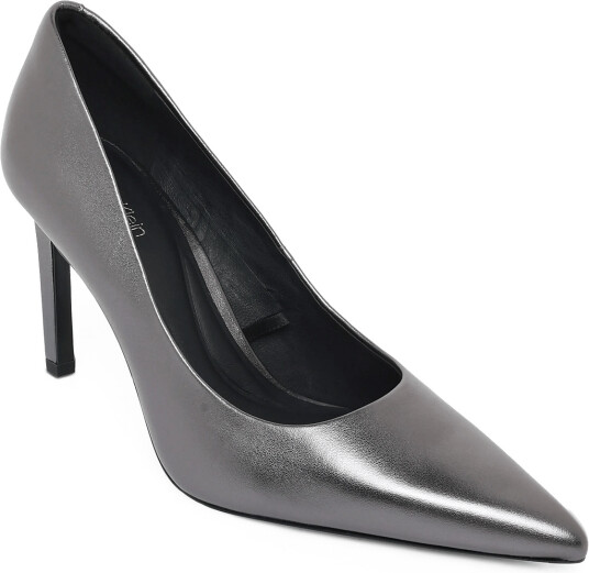Calvin Klein Ess Stiletto 90 Met Lth Grey 37 x 37