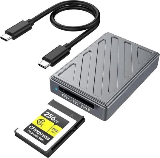 Nördic USB4 minnekortleser CFexpress Type B USB-C 40Gbps