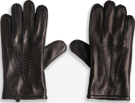 Howard London Leather Gloves William - BLACK - 10