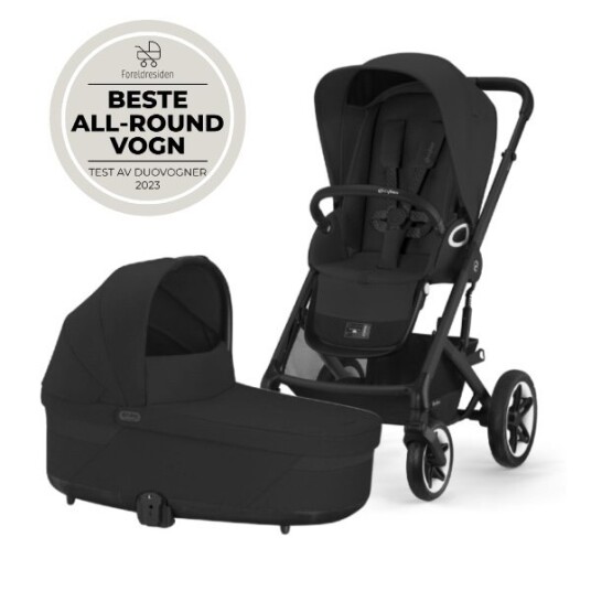 Cybex Barnevogn Talos S Lux Duo Moon Black Cybex Barnevogn Talos S Lux Duo Moon Black