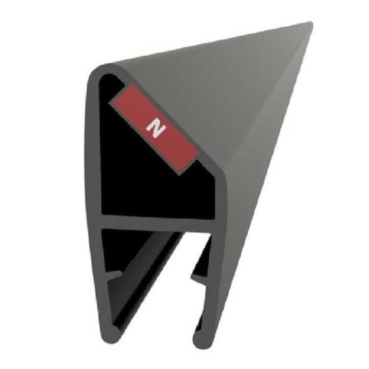 Vikingbad Magnetprofil Liam Dør Hjørnemontering PVC H190,2cm Svart Matt